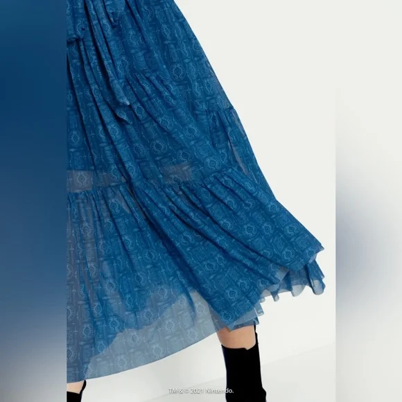 Zelda Weapons Wrap Midaxi Dress, Blackmilk size small - Picture 6 of 9